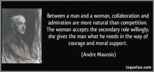 Between a man and a woman, collaboration and admiration are more ...