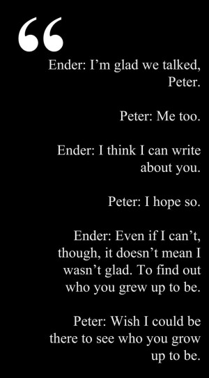 Ender & Peter Wiggin, Shadow of the Giant (pg. 351)