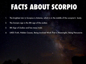 FACTS ABOUT SCORPIO