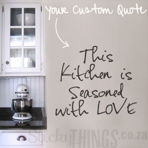 Custom Wall Sticker Quote - StickyThings.co.za