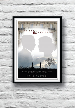 Pride and Prejudice, Jane Austen, Quote Poster, Movie poster ...