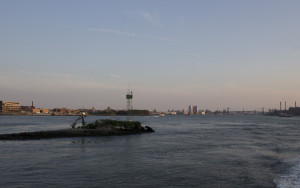 Thant Island looking back towards Brooklyn