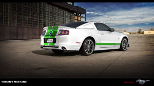 2014 Ford Mustang With Racing Stripes