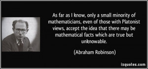 More Abraham Robinson Quotes