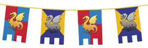 Medieval Knights and Dragons Bunting