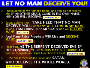 HOW THE WHOLE WORLD IS DECEIVED (Rev 12:9)!