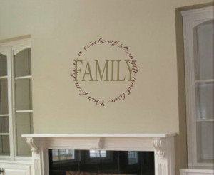 family circle wall quote