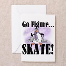 Penguin Figure Skating Greeting Cards (Pk of 10) for