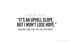 michael bolton go the distance