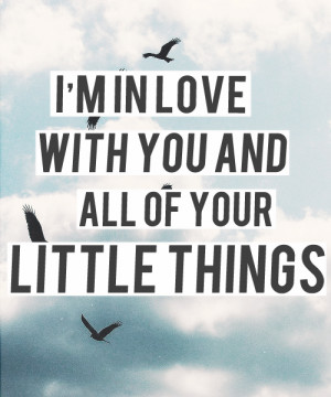 One Direction Little Things Quotes