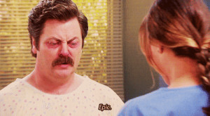 gifs parks and recreation nick offerman DAMN SWANSON
