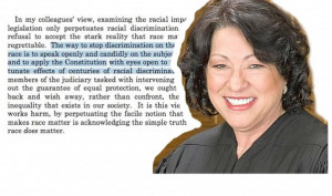 ... , Justice Sotomayor Slaps John Roberts in Affirmative Action Dissent