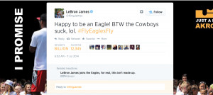 ... it looks like the Eagles newest player himself confirmed the decision