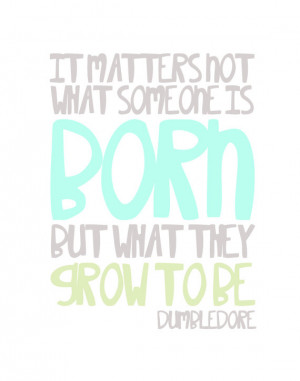 DUMBLEDORE Harry Potter art print quote 11x14 nursery art