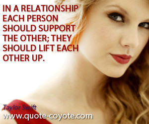 ... Each Person Should Support The Other They Should Lift Each Other Up