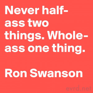 Life Lessons from Ron Swanson