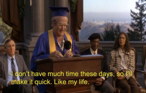 In the end, Jack graduates high school and gives the valedictorian ...