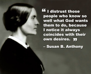 Susan Brownell Anthony was a prominent American civil rights leader ...