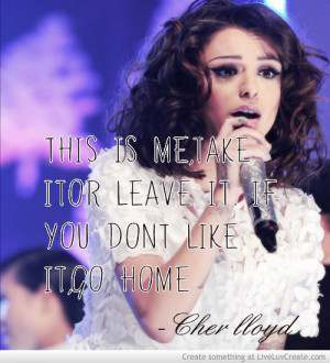 cher lloyd, cute, girls, life, love, pretty, quote, quotes, this is me ...