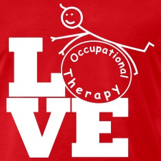 love occupational therapy t shirts designed by physiotherapy
