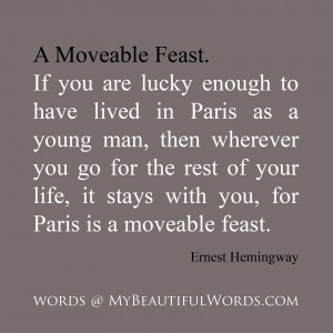 Moveable Feast by Ernest Hemingway