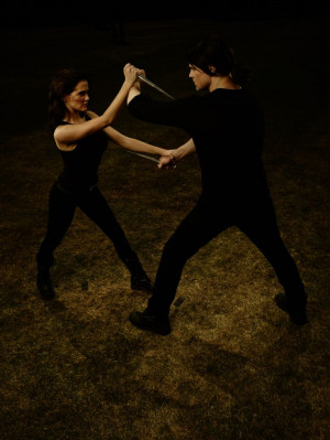Rose Hathaway and Dimitri Belikov Vampire Academy Promo Photo