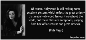 More Pola Negri Quotes
