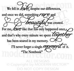 Notebook Movie Quotes