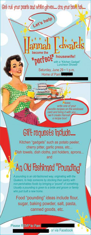 50s Housewife Shower