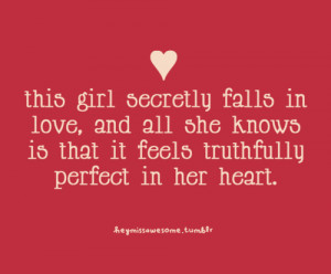 Secretly In Love Quotes