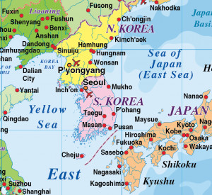 Asian Country Maps Any Size