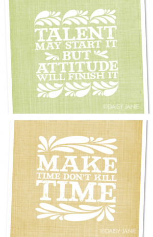 Word of Inspiration: Flourish Quote Prints by Daisy Janie