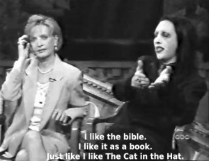 quote Black and White book Marilyn Manson Bible