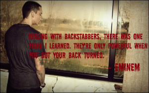 ... image include: eminem, backstabbers, pain, eminem quotes and truth