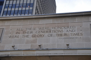 Ottawa: Scripture Quote on Government Building