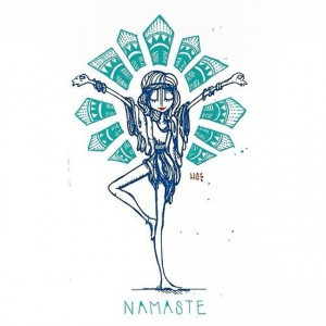 namaste #yoga #yogi #lotus #vrksasana #treepose #asana ...