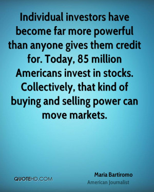 Individual investors have become far more powerful than anyone gives ...