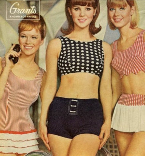 Cute ’60s swimwear for Grants.