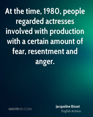 At the time, 1980, people regarded actresses involved with production ...