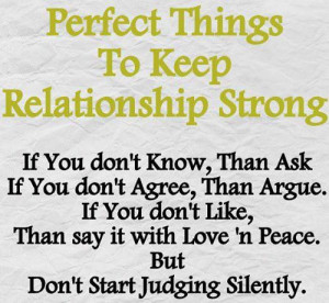 ... relationship strong if you don t know then ask if you don t agree then