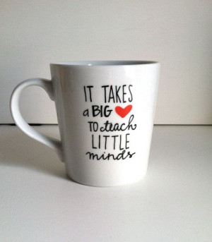Teacher Gift. Handwritten coffee mug.