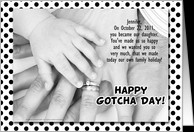 for Adopted Daughter on Gotcha Day or Adoption Anniversary card ...