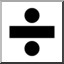 Clip Art Math Symbols Division B amp W