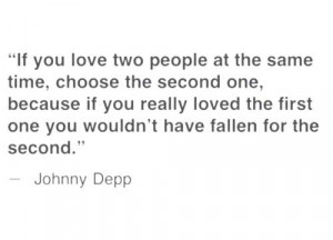If you love two people at the same time