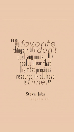 iPhone Wallpaper HD Time Quote By Steve Jobs Wallpaper 636