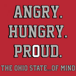 OHIO STATE ANGRY T SHIRT - Urban Meyer Fires Up Buckeye Nation