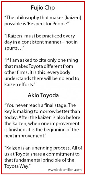 in japan the word kaizen is used with no additional modifier kaizen ...