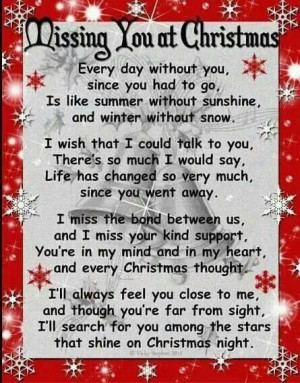 Missing you st Christmas