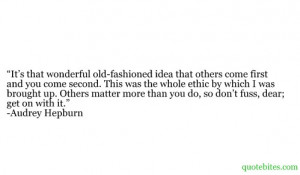 via quote bites | This is a value I was instilled with as a child, but ...