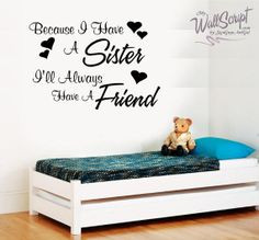 Sisters Friends Children Wall Art by SignGuysAndGal on Etsy,